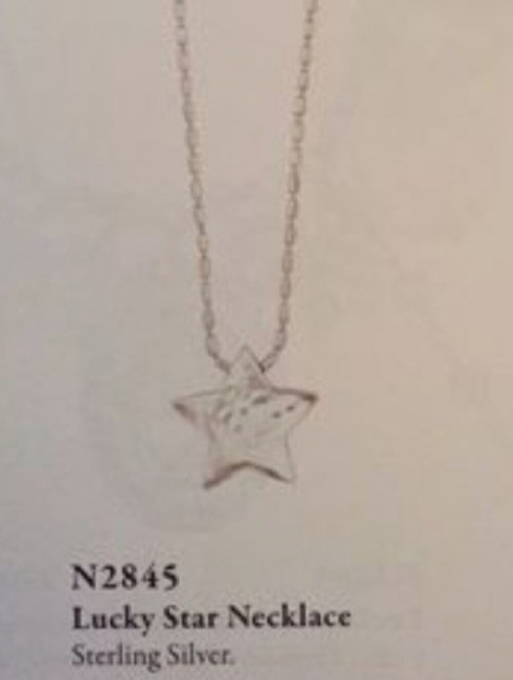 Silpada Sterling Silver Lucky Star Necklace N2845